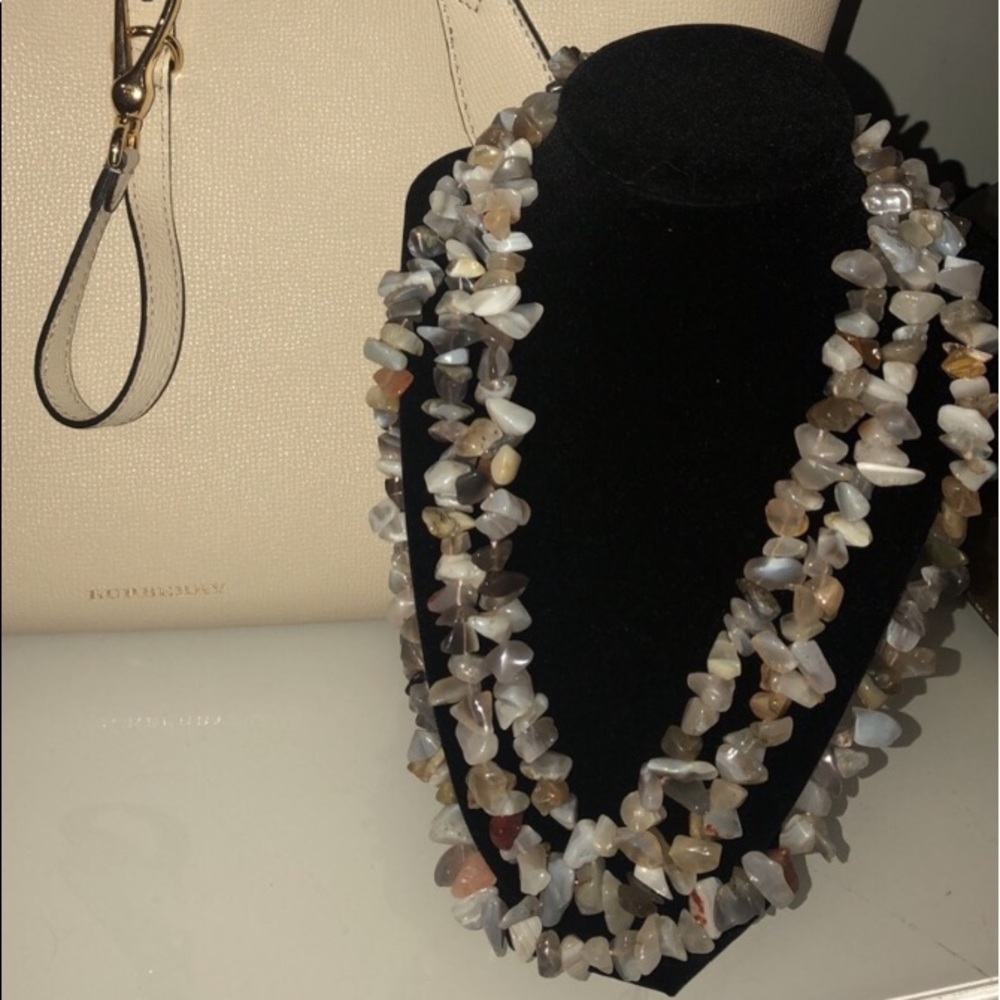 real stone necklace